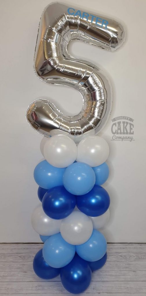 5th birthday balloon column - Tamworth