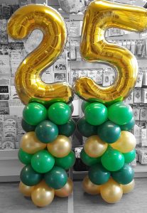 25th birthday balloon columns - Tamworth