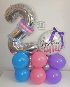 children's 2nd birthday balloon display - Tamworth