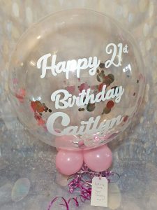 confetti bubble balloon 21st birthday - Tamworth