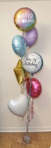 large bunch of birthday balloons - tamworth