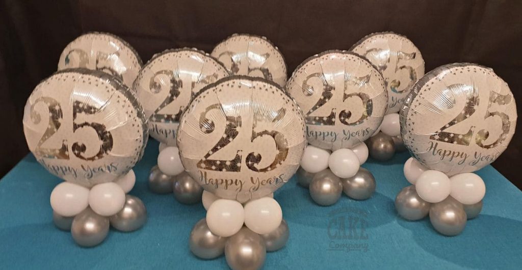 25th Anniversary Balloons & Party Decorations - Quality Cake Company