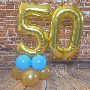 50th birthday balloon table display - Tamworth