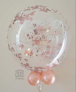 30th birthday confetti personalised balloon - Tamworth