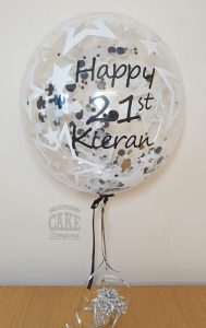 21st birthday personalised bubble balloon - Tamworth
