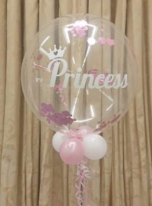 personalised confetti balloon Princess- Tamworth