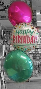 bunch of 3 birthday balloons - Tamworth