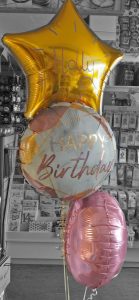 personalised bunch of birthday balloons-Tamworth