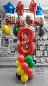 Children's birthday balloon display Mario theme - Tamworth
