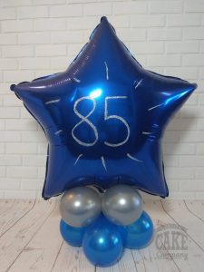85th birthday balloon table display - Tamworth