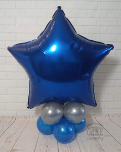 blue star air filled balloon table display - Tamworth