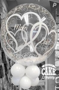 wedding anniversary feathers bubble balloon - Tamworth