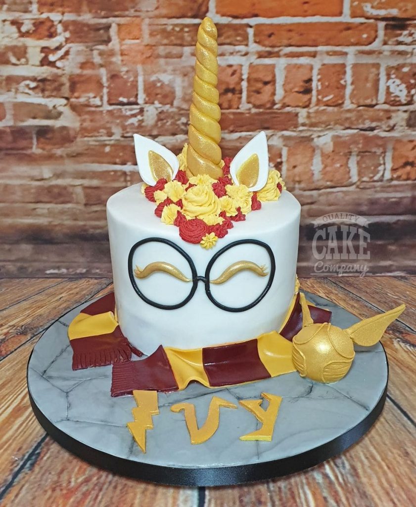harry potter unicorn theme cake - tamworth