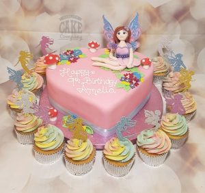 heat shaped fairy theme children's birthday cake - tamworth