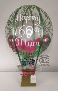 pink and green hot air balloon gift - Tamworth