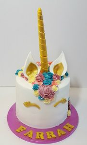 unicorn head cake - Tamworth