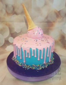 ice cream drip theme cake - Tamworth