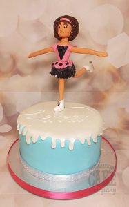 Ice skating model figure cake - Tamworth