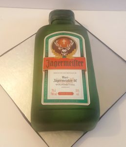 Jagermeister novelty bottle cake - tamworth