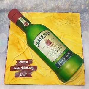 Jameson whiskey bottle novelty cake - tamworth