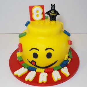 lego head novelty cake - tamworth