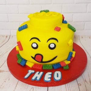Lego head novelty cake - Tamworth