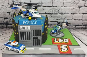 lego police theme cake - tamworth