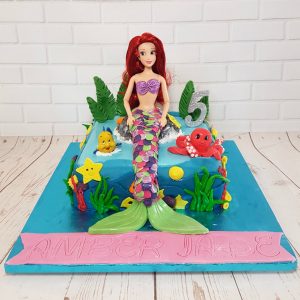 little mermid doll sea theme cake - Tamworth