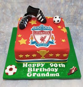 Liverpool fc football theme cake - tamworth