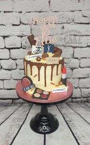 make up theme drip cake - Tamworth