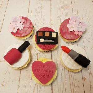 makeup theme cupcakes - tamworth