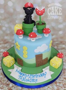 mario theme cake with cake - tamworth