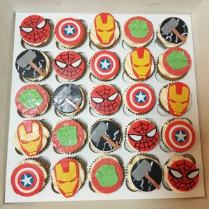 marvel theme cupcakes - tamworth