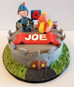 mike the knight children's birthday cake - Tamworth