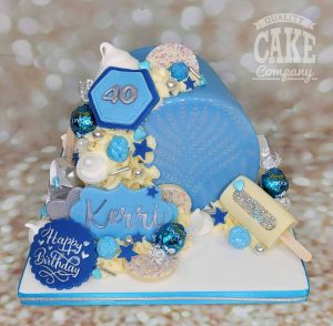modern mini cascade of treats 40th birthday cake - Tamworth