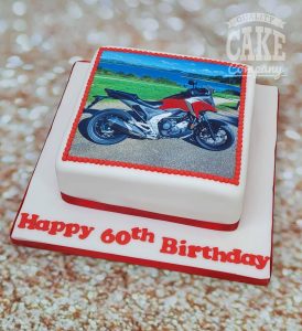 Motorbike photo cake - tamworth