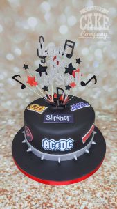 rock music theme cake - tamworth