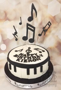 music note theme cake - tamworth
