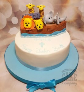 noah's ark christening cake - Tamworth