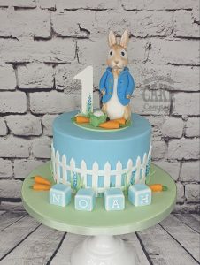 peter rabbit first birthday cake - tamworth