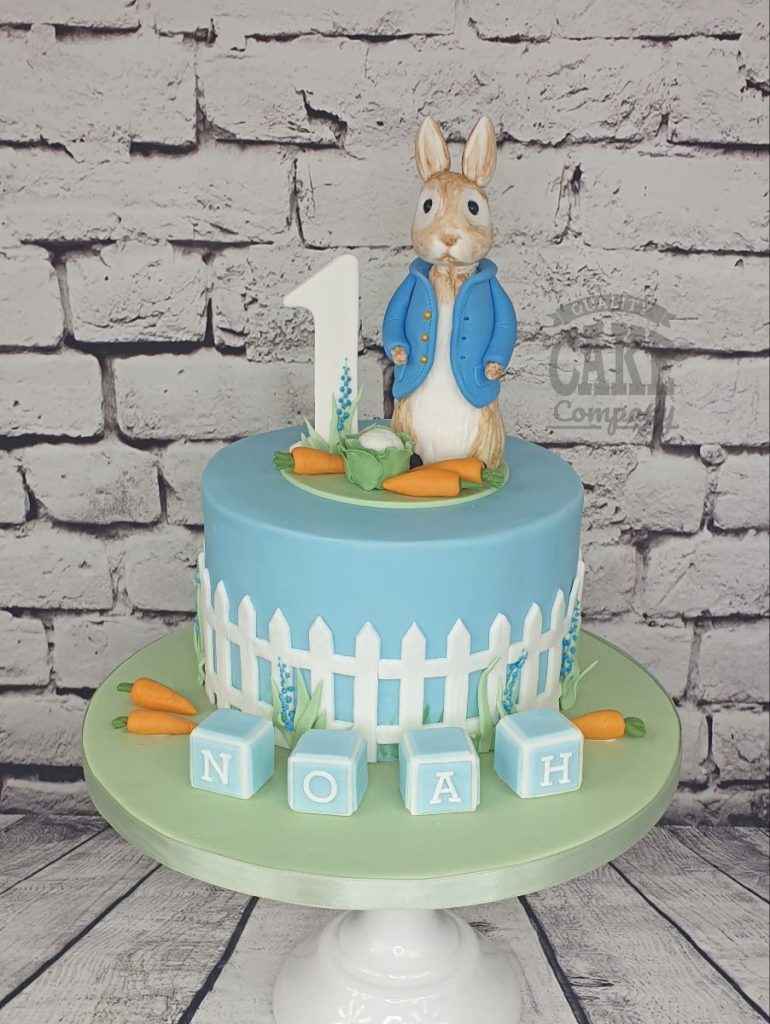 Peter Rabbit Bunting Cake
