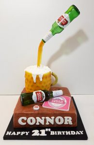 beer pouring 21st birthday cake - Tamworth