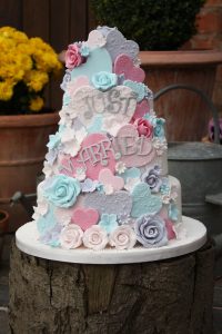 pretty pastel heart overload just married wedding cake close up Tamworth West Midlands StaffordshireTamworth West Midlands Staffordshire