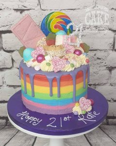 rainbow sweetie LGBTQ+ cake - Tamworth