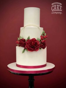 red rose hoop wedding cake small Tamworth West Midlands Staffordshire