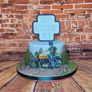 retirment motobike theme cake - Tamworth