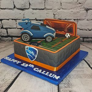 rocket league teen birthday cake - tamworth