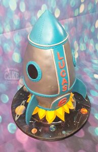 3D rocket novelty cake - tamworth