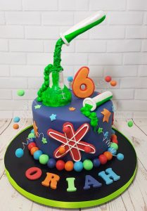 science theme cake - Tamworth