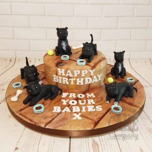 staffie dogs models birthday cake - Tamworth